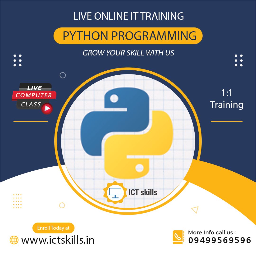 python Course Training in delhi by ICT Skills