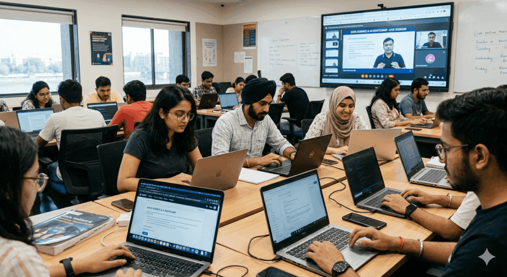 IT training institute students at ICT Skills India