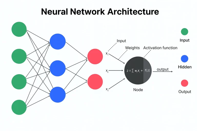 Neural networks math in AI